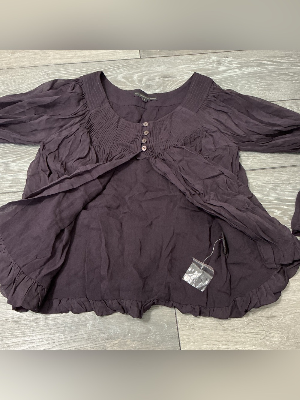 NWOT ANTHROPOLOGIE ROHIT GANDHI + RAHUL KHANNA Pleated Fly Away Blouse S